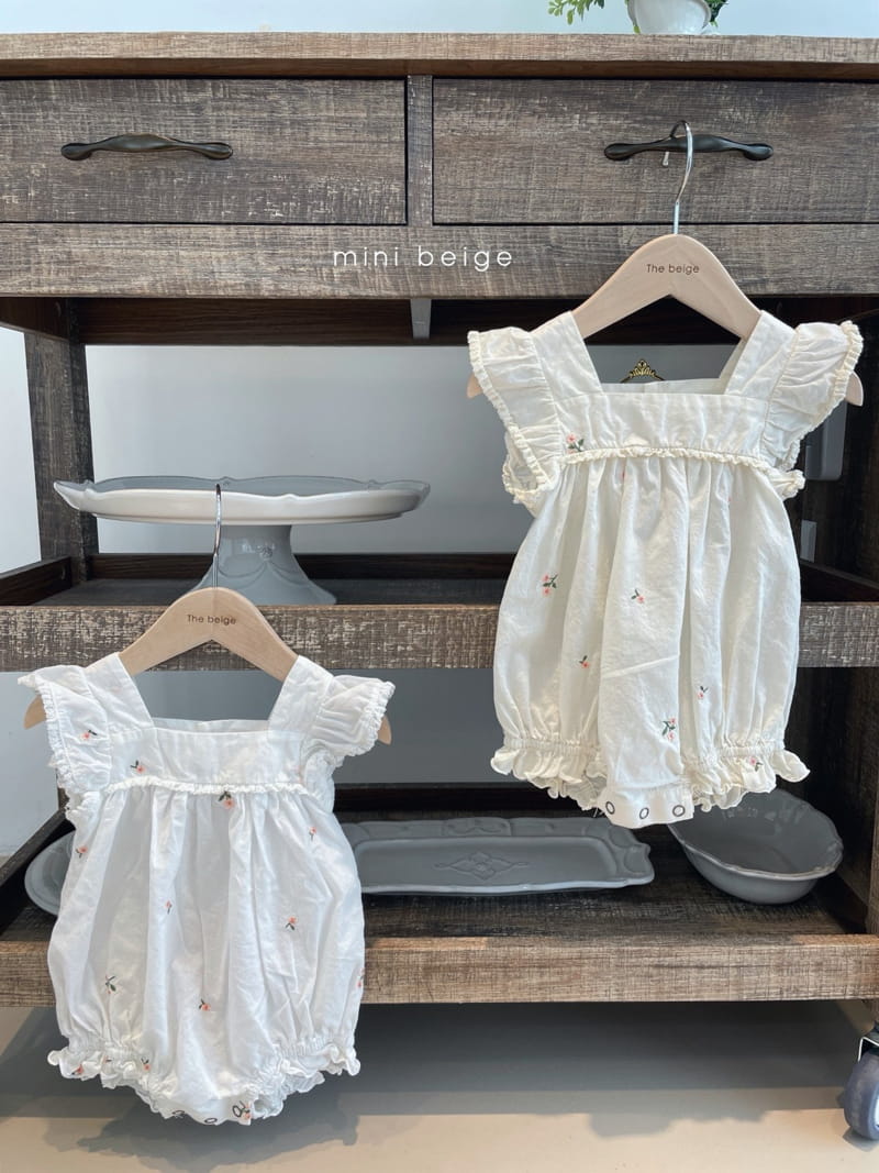 THE BEIGE - Korean Children Fashion - #Kfashion4kids - Embroidery Bodysuit - 10