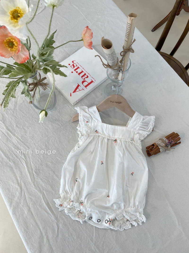 THE BEIGE - Korean Children Fashion - #Kfashion4kids - Embroidery Bodysuit - 5