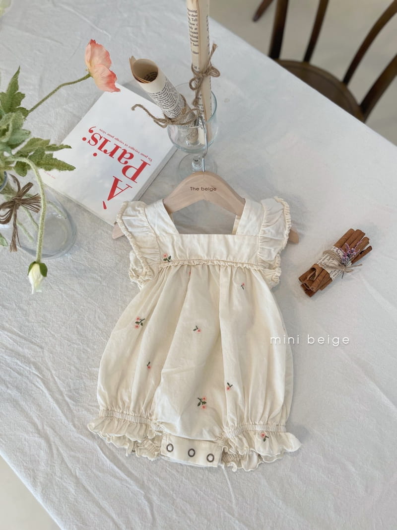 THE BEIGE - Korean Children Fashion - #Kfashion4kids - Embroidery Bodysuit - 6
