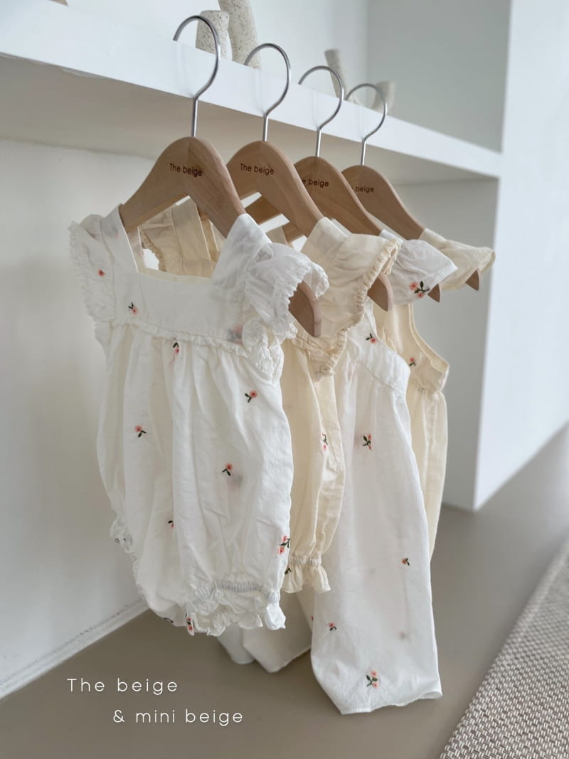 THE BEIGE - Korean Children Fashion - #Kfashion4kids - Embroidery Bodysuit - 9