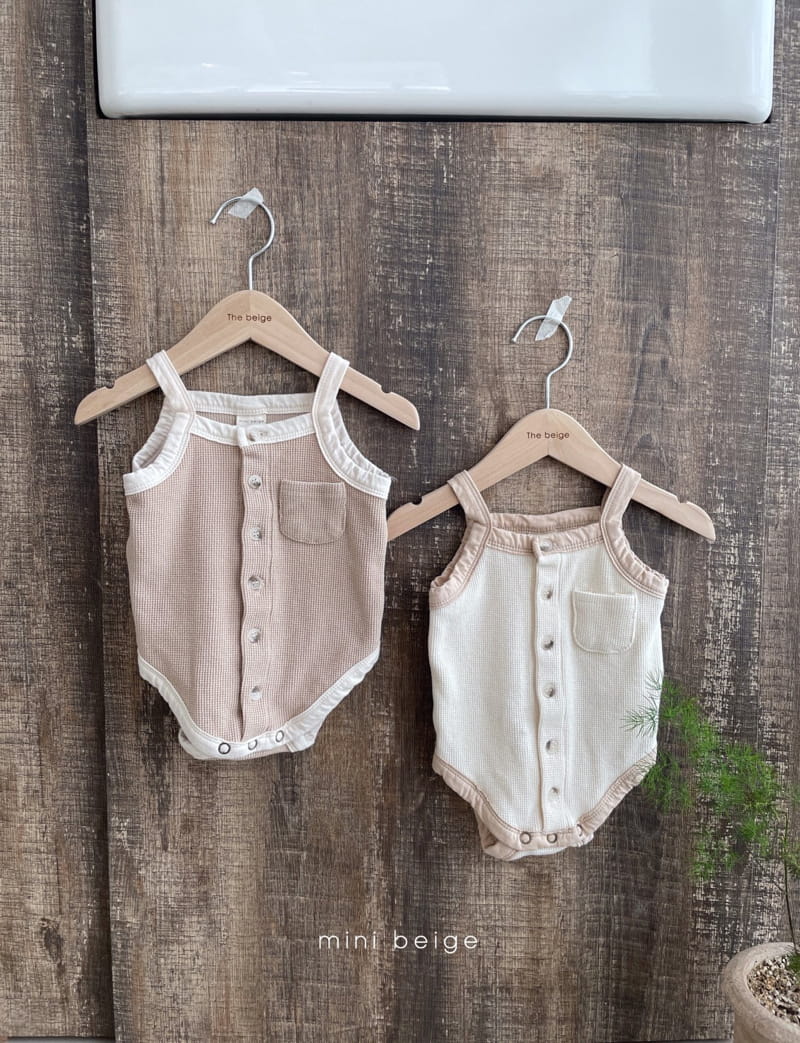 THE BEIGE - Korean Children Fashion - #Kfashion4kids - Waffle Bodysuit