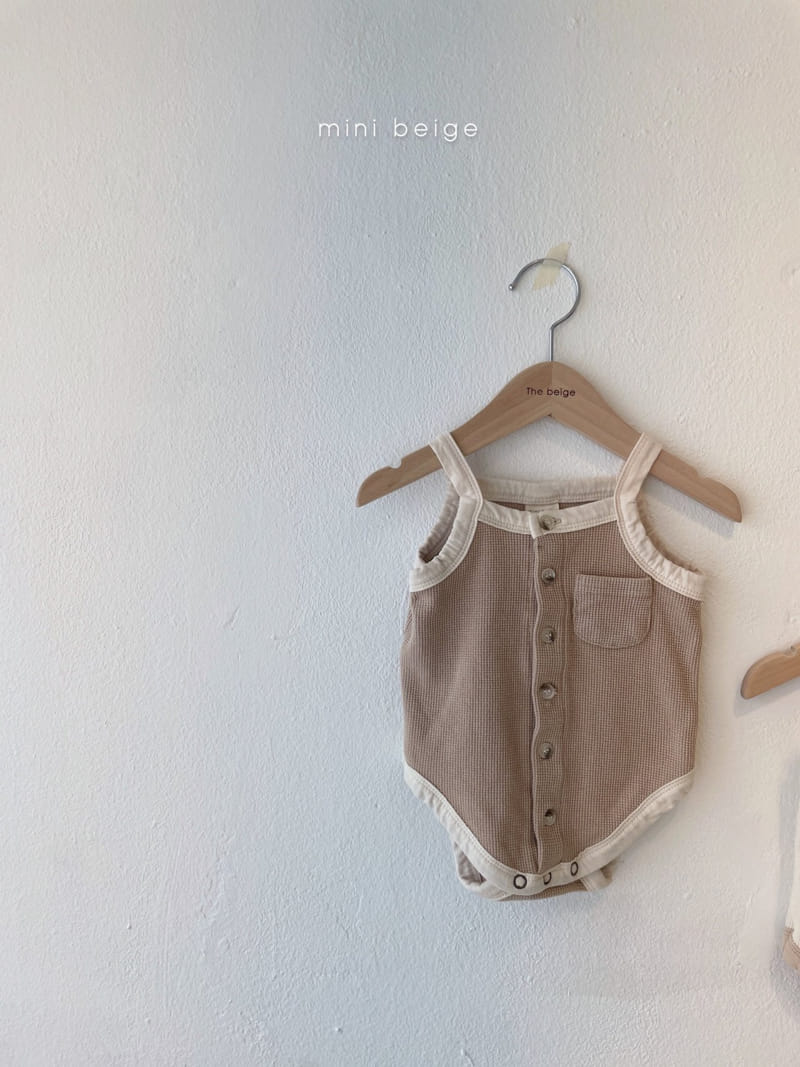 THE BEIGE - Korean Children Fashion - #Kfashion4kids - Waffle Bodysuit - 6