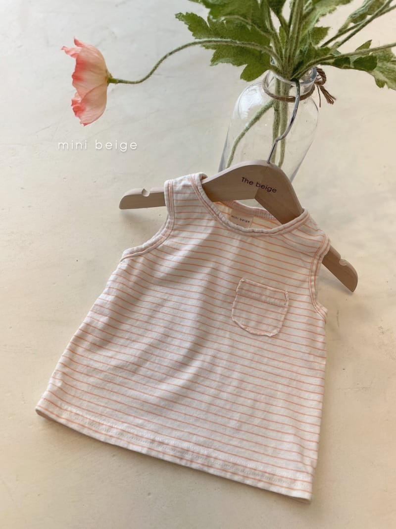 THE BEIGE - Korean Children Fashion - #Kfashion4kids - Pocket Sleeveless Tee - 10