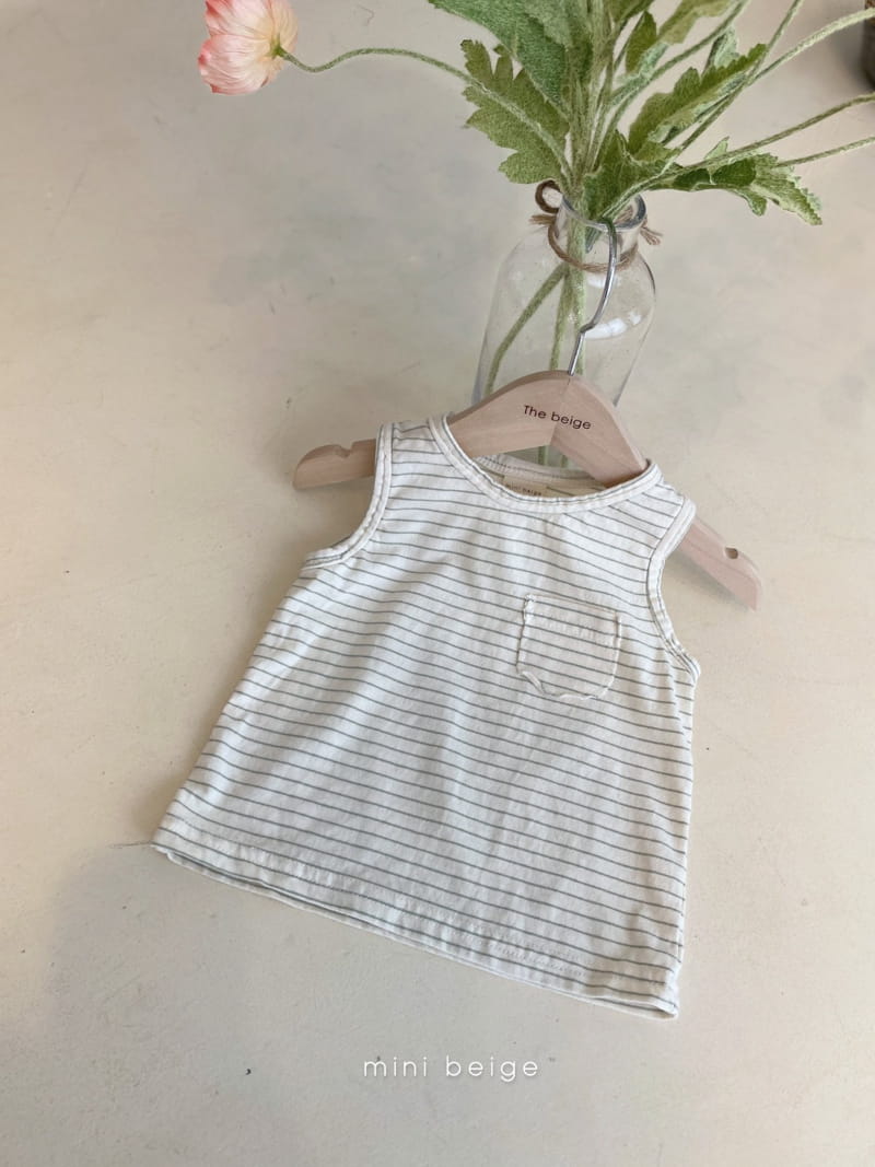 THE BEIGE - Korean Children Fashion - #Kfashion4kids - Pocket Sleeveless Tee - 11