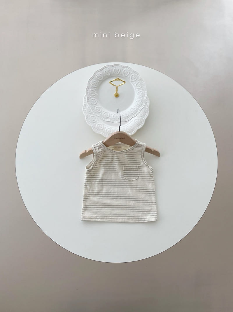 THE BEIGE - Korean Children Fashion - #Kfashion4kids - Pocket Sleeveless Tee - 3
