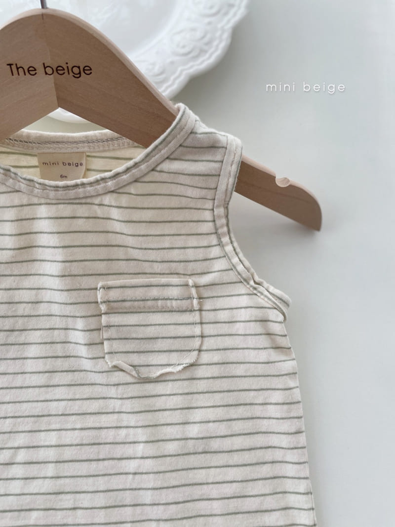 THE BEIGE - Korean Children Fashion - #Kfashion4kids - Pocket Sleeveless Tee - 4