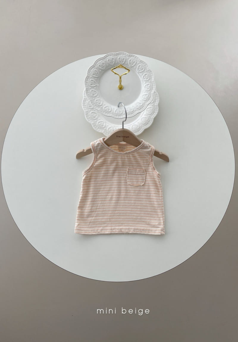 THE BEIGE - Korean Children Fashion - #Kfashion4kids - Pocket Sleeveless Tee - 5