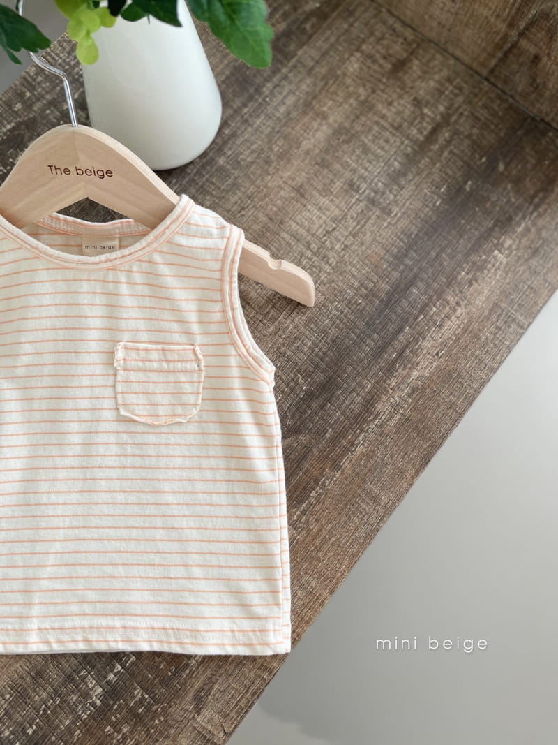 THE BEIGE - Korean Children Fashion - #Kfashion4kids - Pocket Sleeveless Tee - 6