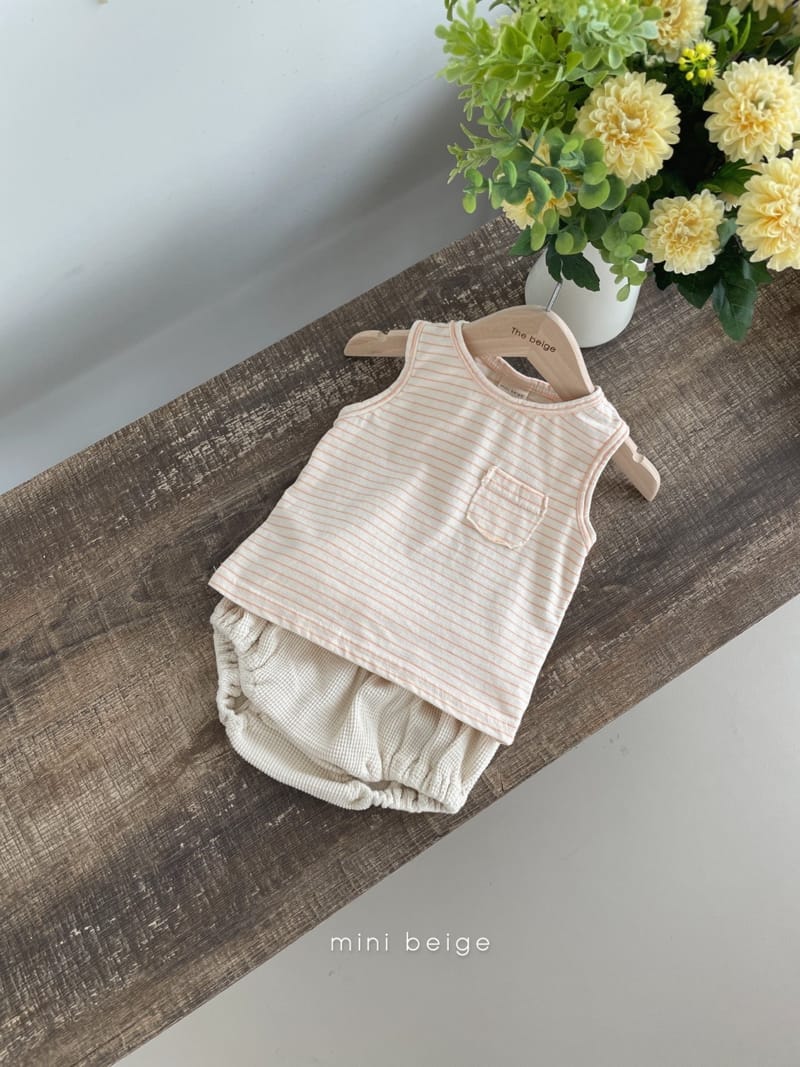 THE BEIGE - Korean Children Fashion - #Kfashion4kids - Pocket Sleeveless Tee - 8