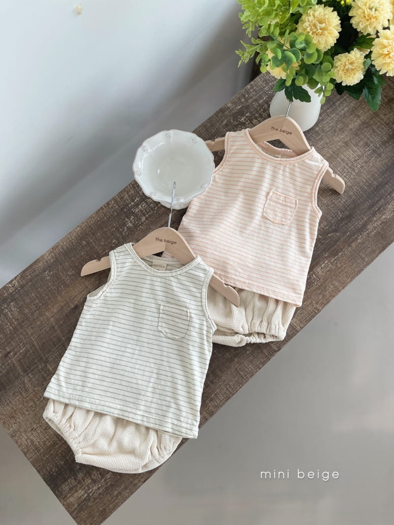 THE BEIGE - Korean Children Fashion - #Kfashion4kids - Pocket Sleeveless Tee - 9