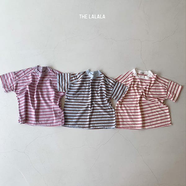 THE LALALA - Korean Children Fashion - #Kfashion4kids - Two And Tee Stripes Tee - 4