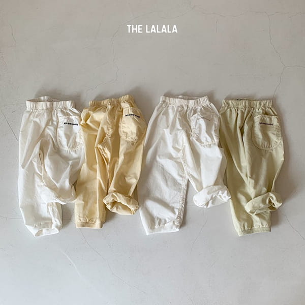 THE LALALA - Korean Children Fashion - #Kfashion4kids - Here Embroidery Jogger Pants 1+1 - 2