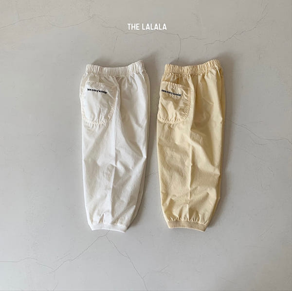 THE LALALA - Korean Children Fashion - #Kfashion4kids - Here Embroidery Jogger Pants 1+1 - 4