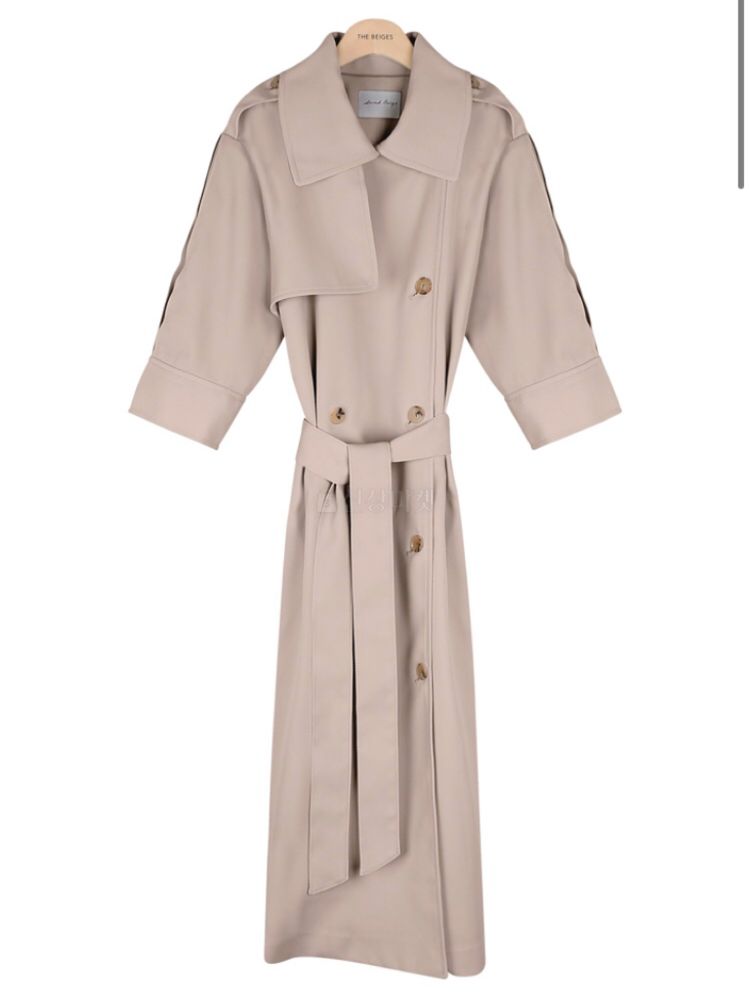 THE SAND - Korean Children Fashion - #Kfashion4kids - Short Sleeves Burberry Coat - 3