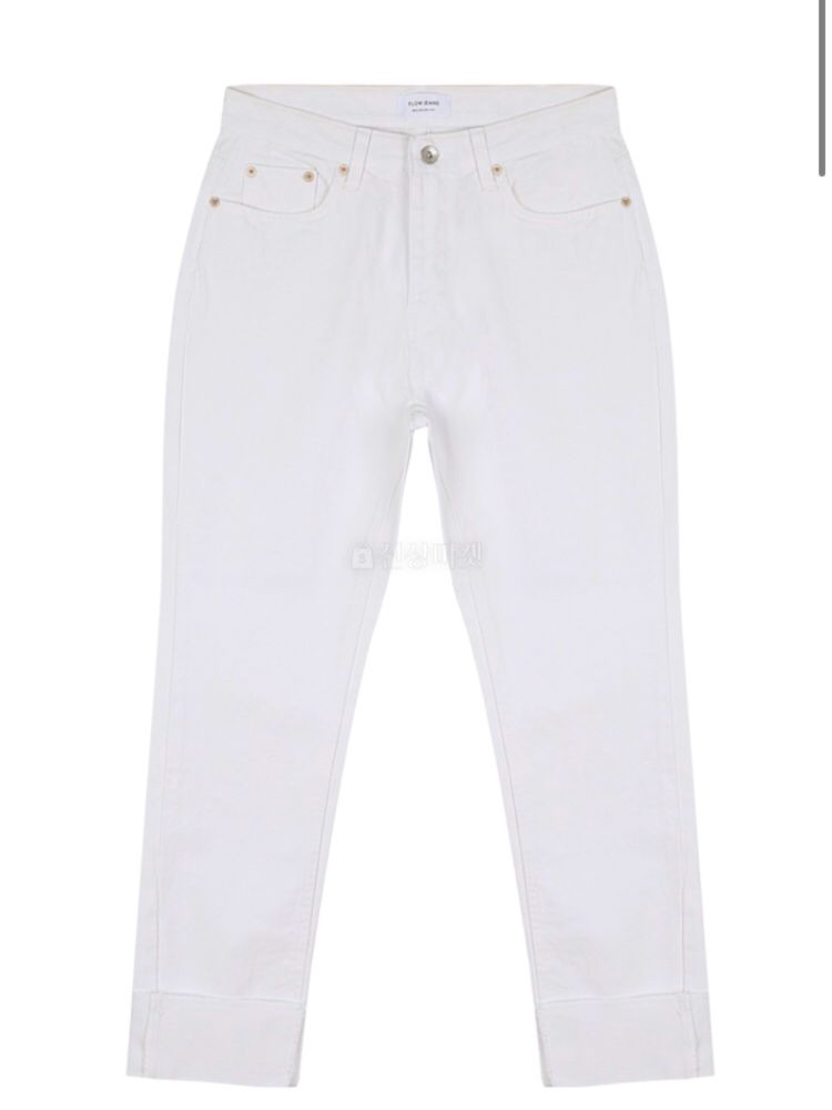THE SAND - Korean Children Fashion - #Kfashion4kids - White Roll-up Jeans - 2