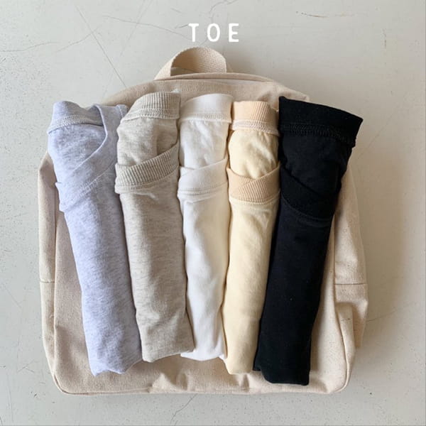 TOE - Korean Children Fashion - #Kfashion4kids - Neck Ribbed Tee