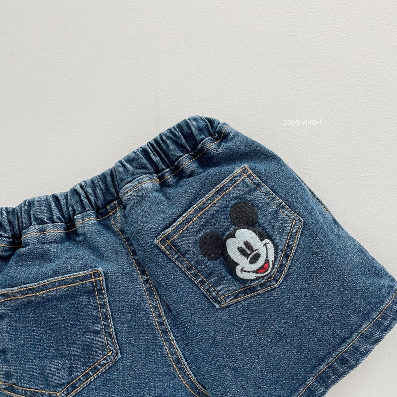 VIVID I - Korean Children Fashion - #Kfashion4kids - Micket Denim Shorts - 2