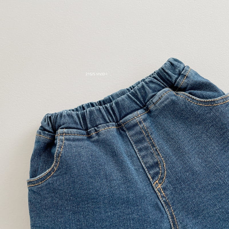 VIVID I - Korean Children Fashion - #Kfashion4kids - Micket Denim Shorts - 5