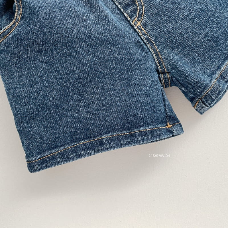 VIVID I - Korean Children Fashion - #Kfashion4kids - Micket Denim Shorts - 6