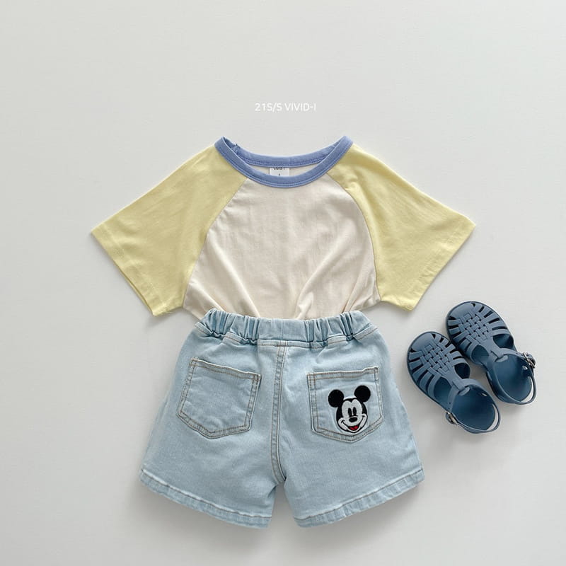 VIVID I - Korean Children Fashion - #Kfashion4kids - Micket Denim Shorts - 7