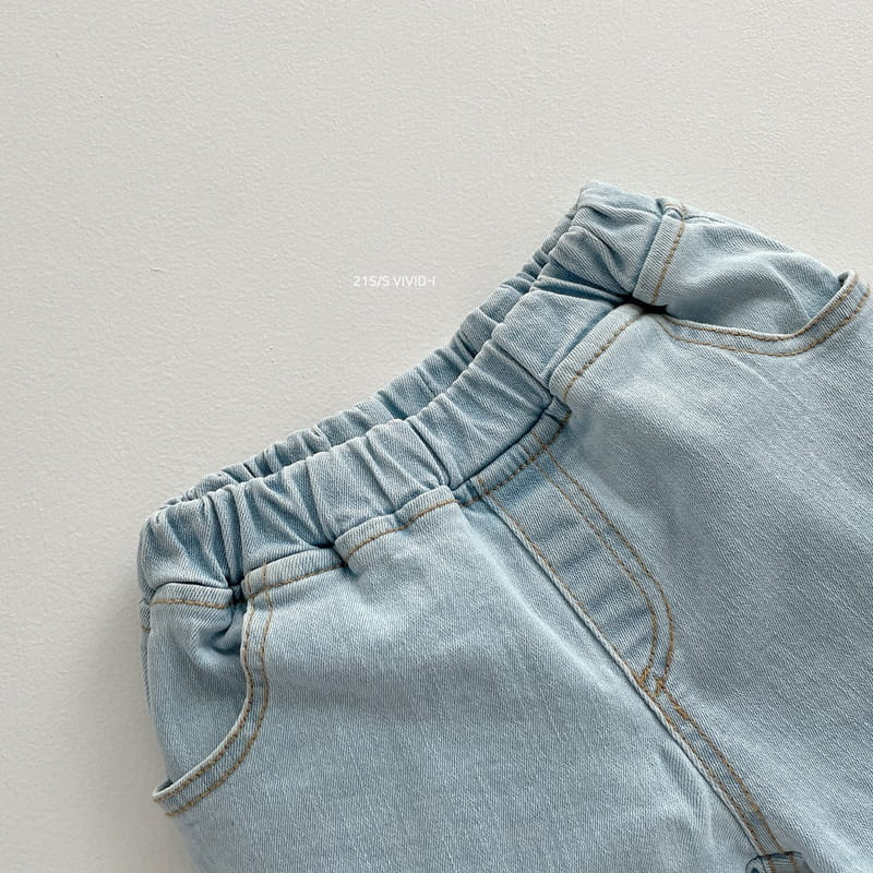 VIVID I - Korean Children Fashion - #Kfashion4kids - Micket Denim Shorts - 8