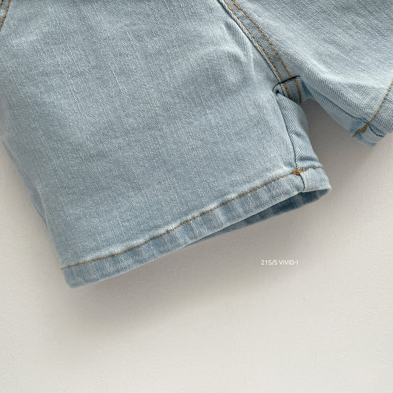 VIVID I - Korean Children Fashion - #Kfashion4kids - Micket Denim Shorts - 9
