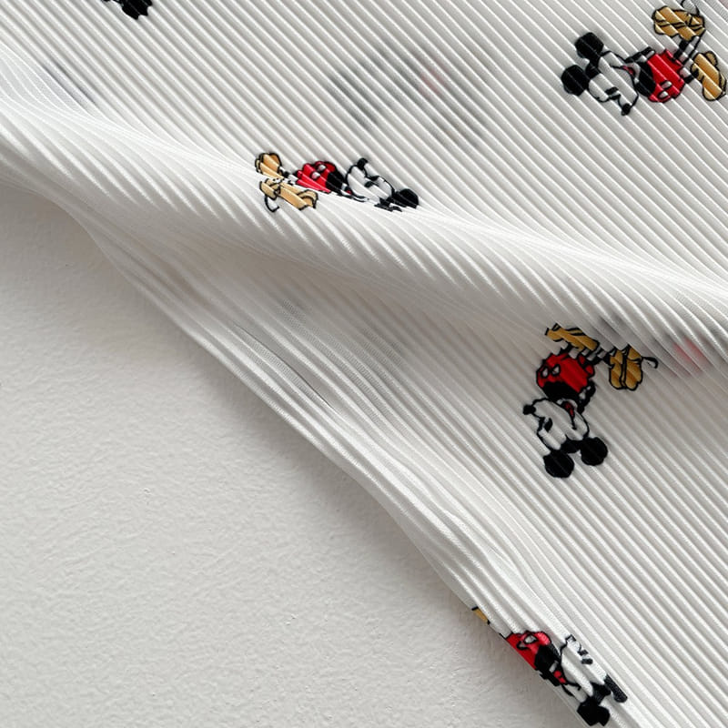 VIVID I - Korean Children Fashion - #Kfashion4kids - Mickey Pleats Top Bottom Set - 7