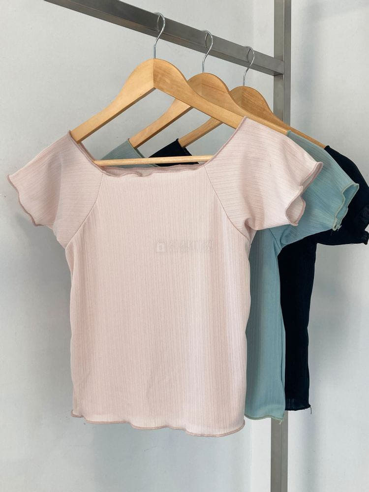 WEARING - Korean Children Fashion - #Kfashion4kids - Enne Open Shoulder Tee - 4