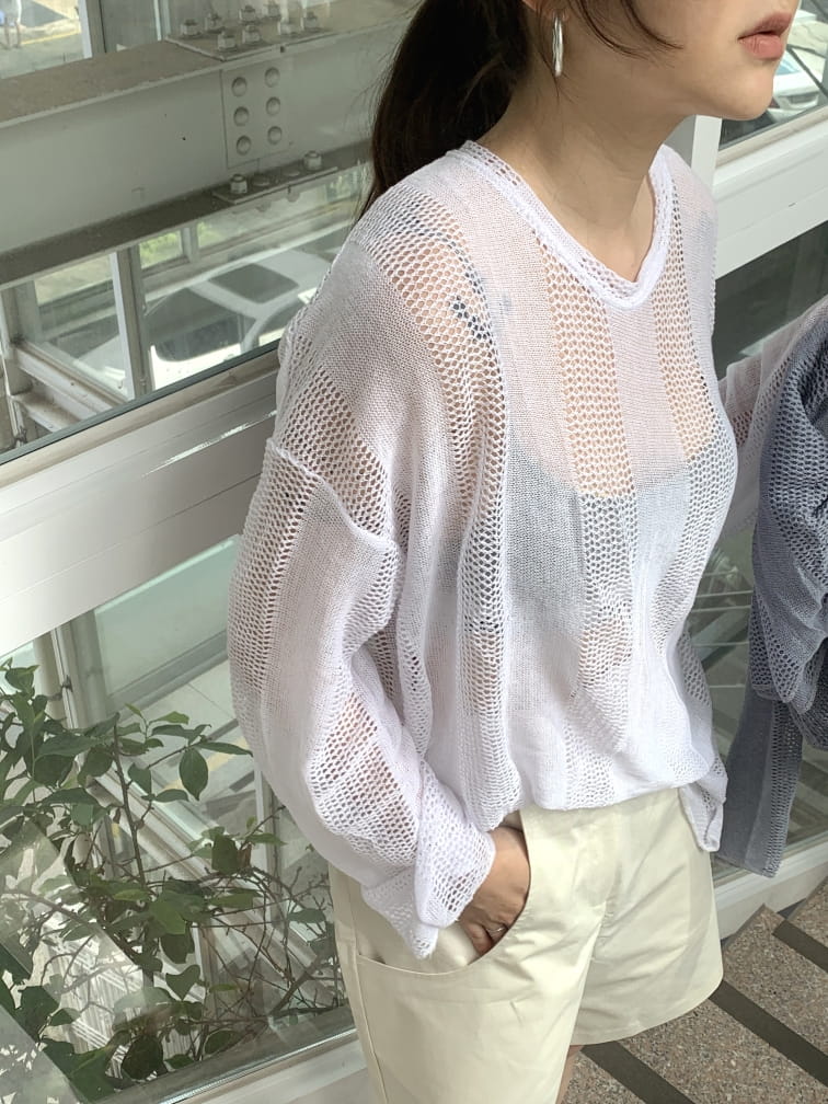 WEARING - Korean Children Fashion - #Kfashion4kids - See-Through Knitwear - 2