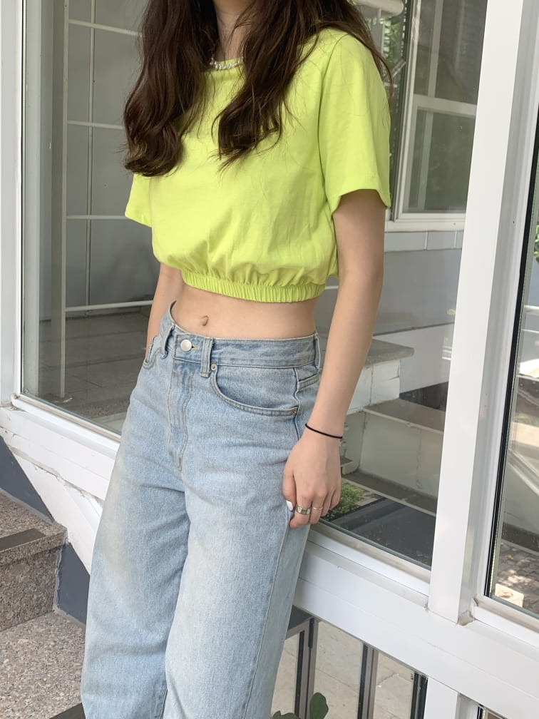 WEARING - Korean Children Fashion - #Kfashion4kids - Banding Crop Tee