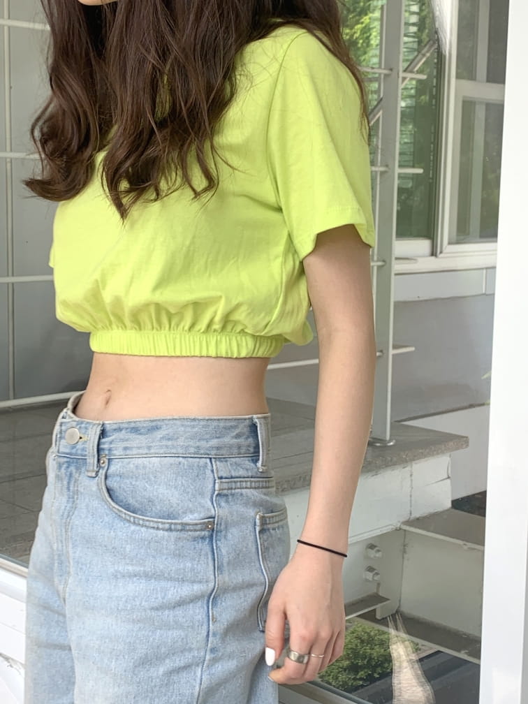 WEARING - Korean Children Fashion - #Kfashion4kids - Banding Crop Tee - 3