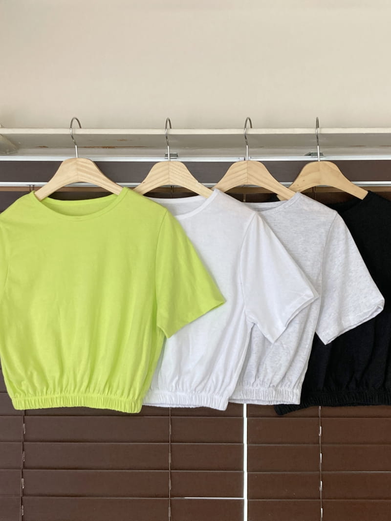 WEARING - Korean Children Fashion - #Kfashion4kids - Banding Crop Tee - 4