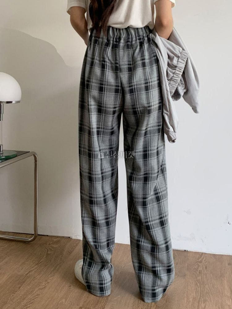 WEARING - Korean Children Fashion - #Kfashion4kids - Linda Check Slacks - 2
