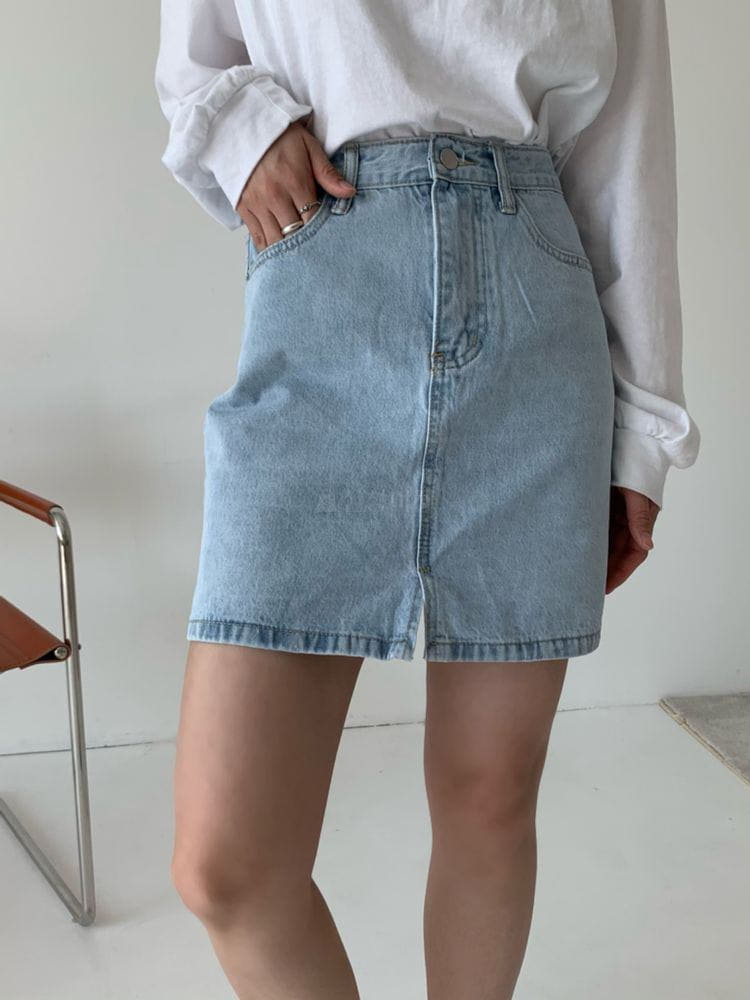 WEARING - Korean Children Fashion - #Kfashion4kids - Denim Shorts Skirt - 3