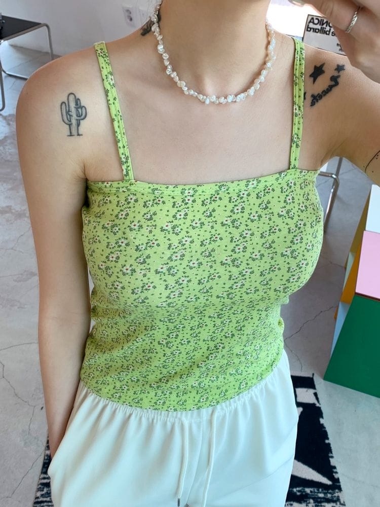 WEARING - Korean Children Fashion - #Kfashion4kids - A Sleeveless Flower Tee - 3