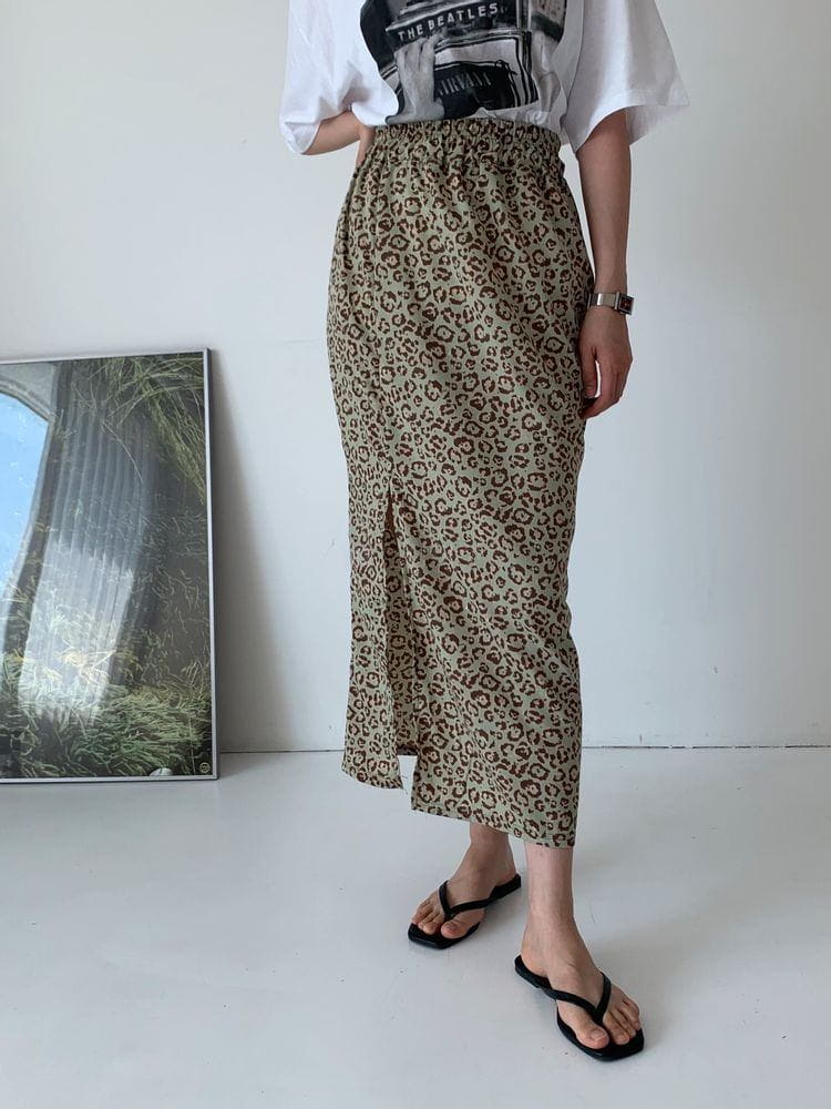 WEARING - Korean Children Fashion - #Kfashion4kids - Leopard Skirt - 3