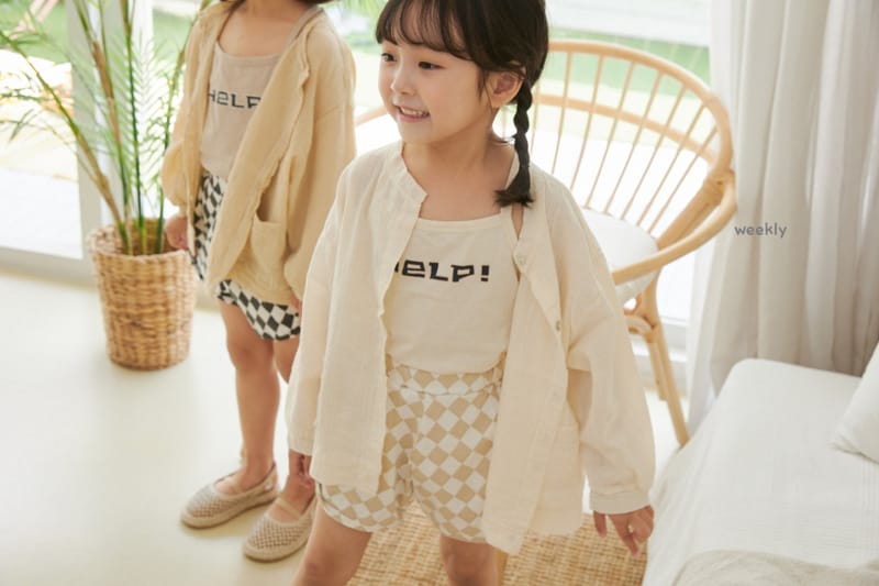 WEEKLY - Korean Children Fashion - #Kfashion4kids - Help String Sleeveless Tee - 2