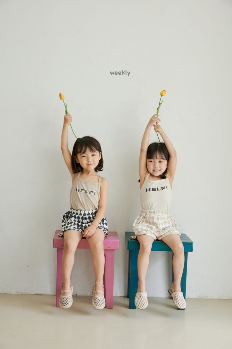 WEEKLY - Korean Children Fashion - #Kfashion4kids - Help String Sleeveless Tee - 4