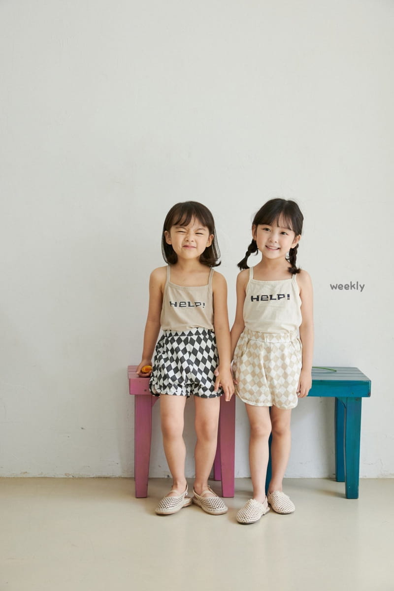 WEEKLY - Korean Children Fashion - #Kfashion4kids - Help String Sleeveless Tee - 5