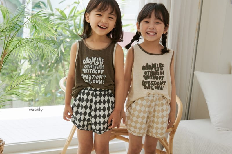 WEEKLY - Korean Children Fashion - #Kfashion4kids - Cozy Color Sleeveless Tee - 10