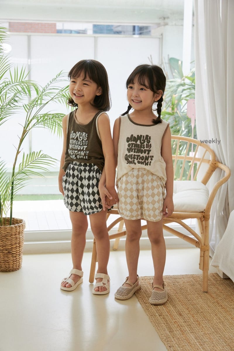 WEEKLY - Korean Children Fashion - #Kfashion4kids - Cozy Color Sleeveless Tee - 7