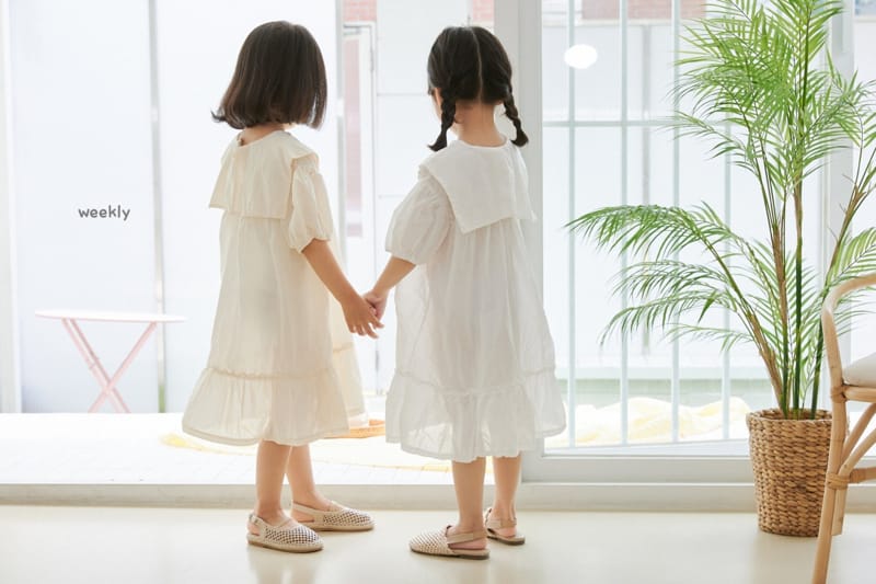 WEEKLY - Korean Children Fashion - #Kfashion4kids - Creede Big Collar One-piece - 9