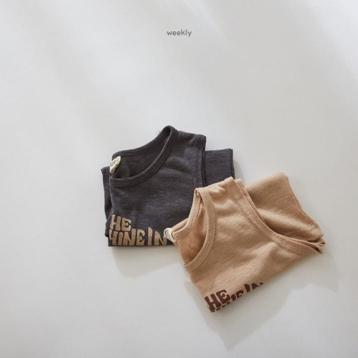 WEEKLY - Korean Children Fashion - #Kfashion4kids - Sunshine Sleeveless Tee