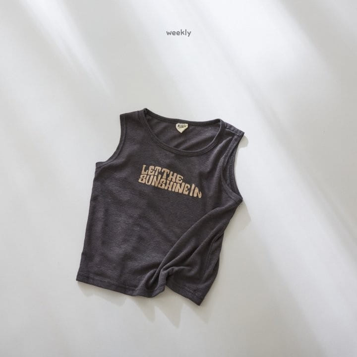 WEEKLY - Korean Children Fashion - #Kfashion4kids - Sunshine Sleeveless Tee - 2