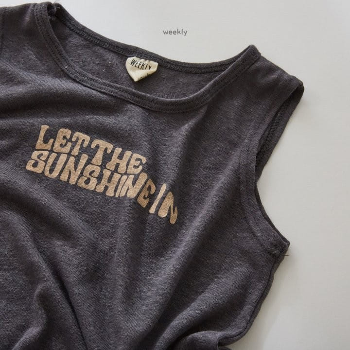 WEEKLY - Korean Children Fashion - #Kfashion4kids - Sunshine Sleeveless Tee - 3