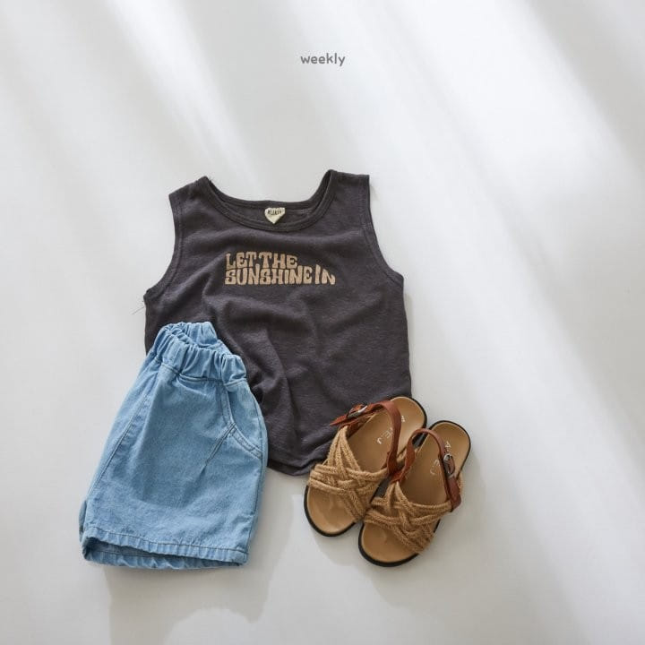 WEEKLY - Korean Children Fashion - #Kfashion4kids - Sunshine Sleeveless Tee - 6