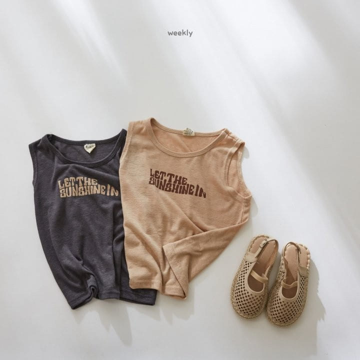 WEEKLY - Korean Children Fashion - #Kfashion4kids - Sunshine Sleeveless Tee - 7