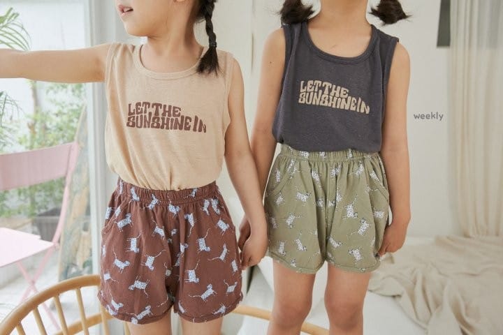 WEEKLY - Korean Children Fashion - #Kfashion4kids - Sunshine Sleeveless Tee - 9