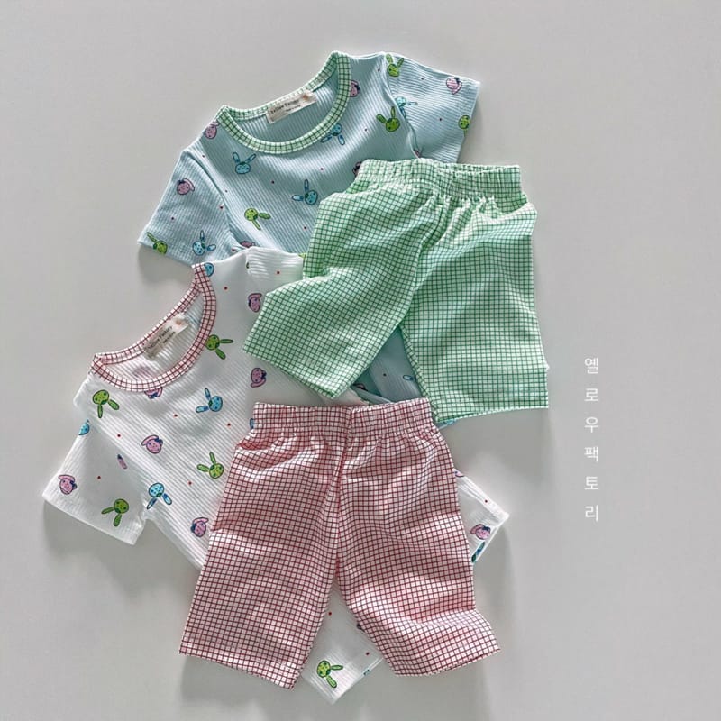 YELLOW FACTORY - Korean Children Fashion - #Kfashion4kids - Check Rabbit Easywear - 5