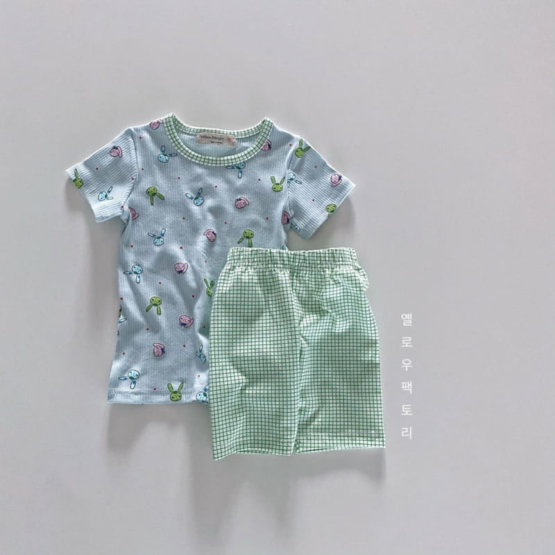 YELLOW FACTORY - Korean Children Fashion - #Kfashion4kids - Check Rabbit Easywear - 6